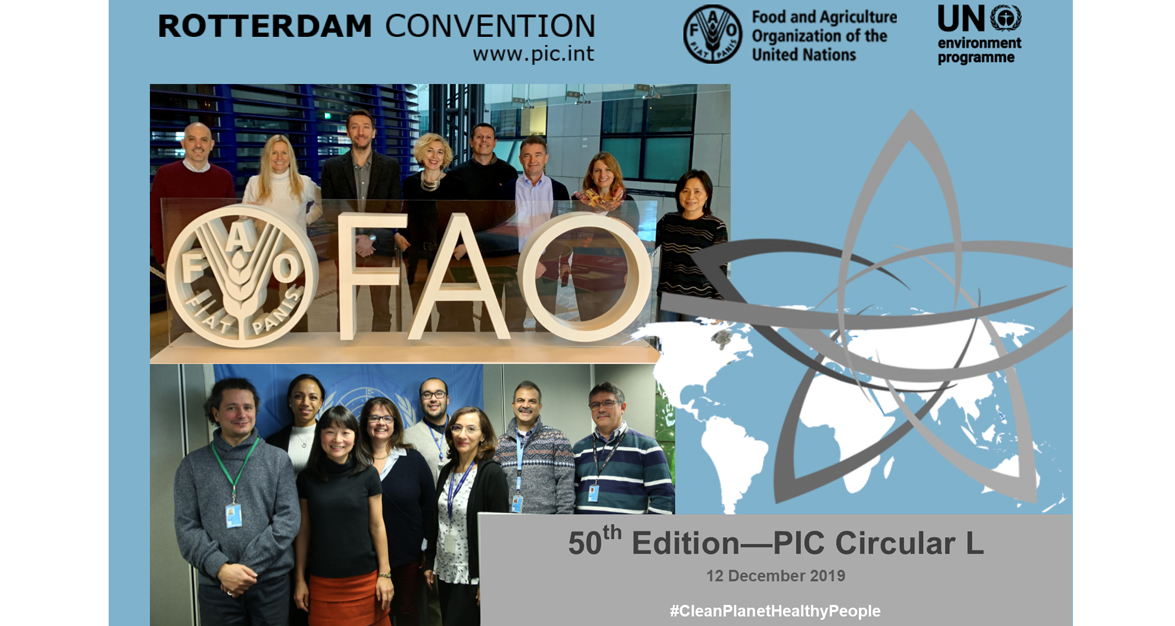 50th edition of the Rotterdam Convention PIC Circular now online