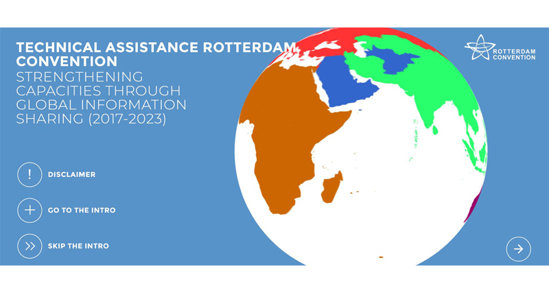 Mapa interactivo de asistencia técnica: fortalecimiento de capacidades mediante el intercambio de información global